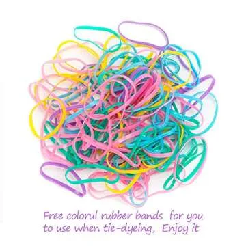 10 Pack White Cotton Scrunchies for Tie Dye Hair Elastic Hair Ties Pony Tail Holder for Party