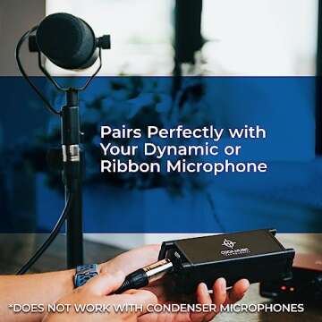 Coda MB-1 Microphone Preamp - 48V Phantom Power, 25dB Gain for Podcasts, Broadcasts, and Live Sound