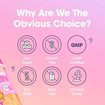 Obvi Collagen Peptides, Protein Powder, Keto, Hydrolyzed Grass-Fed Bovine Collagen Peptides, Supports Gut Health, Healthy Hair, Skin (13.54 Oz, Entenmann's Chocolate Chip Cookies)