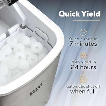 Igloo Self-Cleaning Portable Countertop Ice Maker