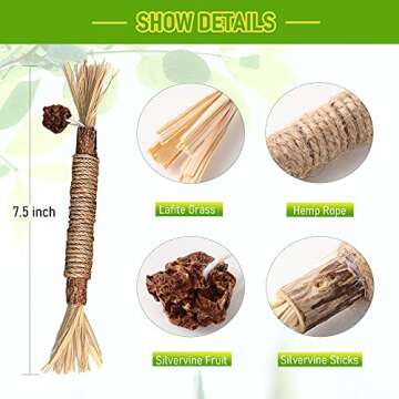 BAWAN Silvervine Cat Chew Toys for Healthy Play