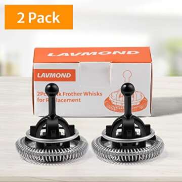 Whisks Replacement for Nespresso Aeroccino - 2 Pack
