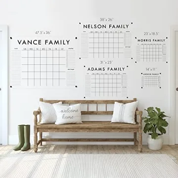 Customized Large Acrylic Dry Erase Wall Calendar