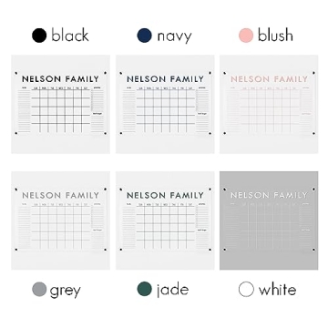 Customized Large Acrylic Dry Erase Wall Calendar