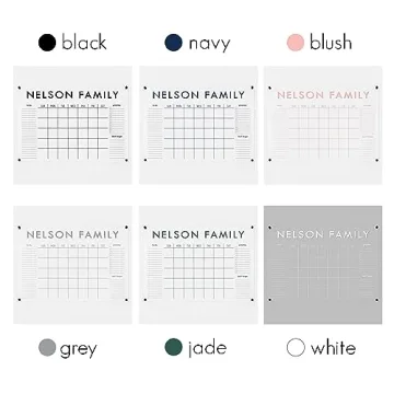 Customized Large Acrylic Dry Erase Wall Calendar