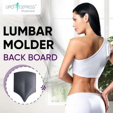 Lipo Express Lumbar Molder Back Board Liposuction BBL Post Surgery Supplies - Tabla Moldeadora de Es...