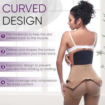 Lipo Express Lumbar Molder Back Board Liposuction BBL Post Surgery Supplies - Tabla Moldeadora de Espalda Post Cirugia