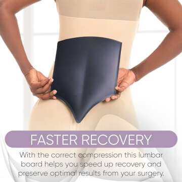 Lipo Express Lumbar Molder Back Board Liposuction BBL Post Surgery Supplies - Tabla Moldeadora de Espalda Post Cirugia