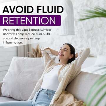 Lipo Express Lumbar Molder Back Board Liposuction BBL Post Surgery Supplies - Tabla Moldeadora de Espalda Post Cirugia