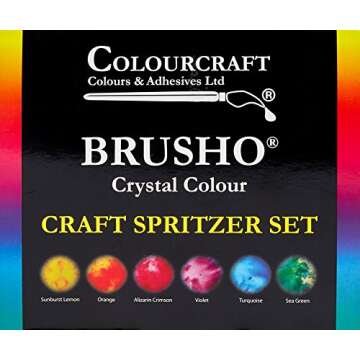 PanPastel Colorfin Brusho Crystal Colours Craft Spritzer Set – A Creative Adventure in Color
