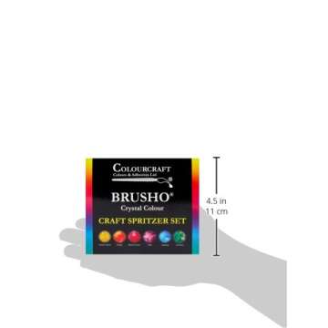 PanPastel Brusho Color Craft Spritzer Set – 6 Vibrant Jars