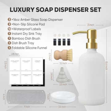 NEECZS Kitchen Soap Dispenser Set for a Stylish Home