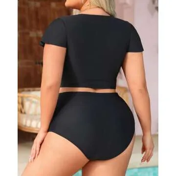 Yonique Women’s Plus Size Bikini Set for Stylish Comfort