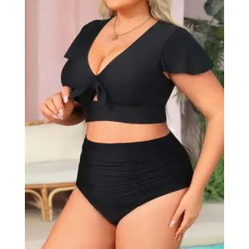 Yonique Women’s Plus Size Bikini Set for Stylish Comfort