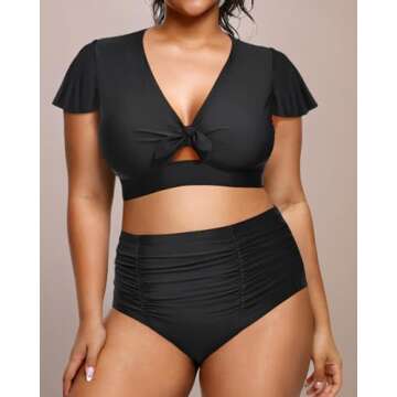 Yonique Women’s Plus Size Bikini Set for Stylish Comfort