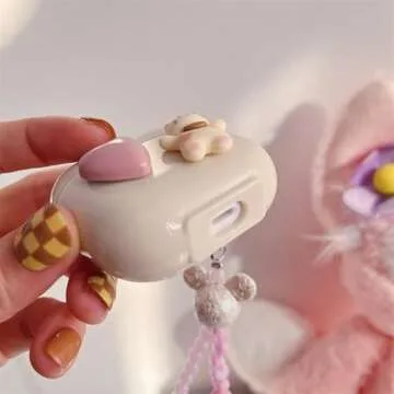 Cute Love Heart Cat AirPod Case for Women and Girls