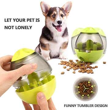 Interactive Treat Dispenser Ball for Dogs & Cats - UEETEK