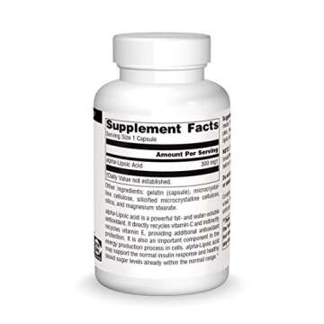 Source Naturals Alpha Lipoic Acid 300 mg Dietary Supplement