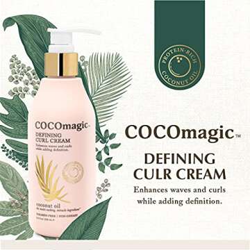 Cocomagic Defining Curl Cream for Curly Hair | Paraben Free