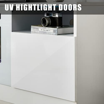 AMERLIFE TV Stand & Fireplace for TVs up to 80" - Modern Design