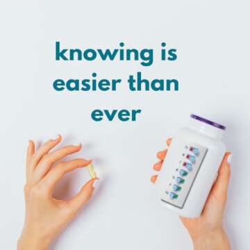 2 Pack Medication Tracker and Reminder, Take-n-Slide Reusable Peel and Stick Pill Tracker, Attach to Your Bottle 7 Day Medicine Vitamin Pet Pill Organizer Alternative Medication Aid White