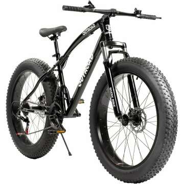 26 inch Fat/Normal Tire Mountain Bike, 21 Speed with Dual Front Suspension, Double Disc Brake and Hi...