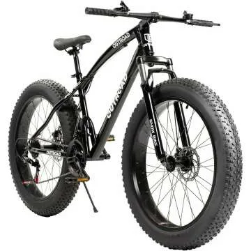 26 inch Fat/Normal Tire Mountain Bike, 21 Speed with Dual Front Suspension, Double Disc Brake and Hi...