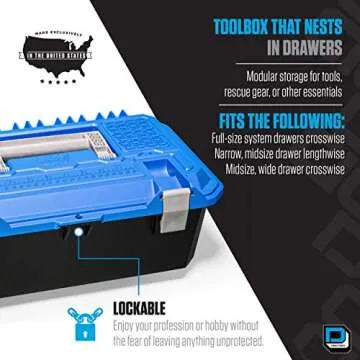 Secure Storage with DECKED Crossbox | Half-Size Organizer