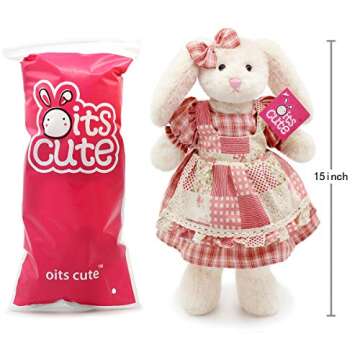 Oits Cute Soft Stuffed Bunny Rabbit Plush Toy for Kids