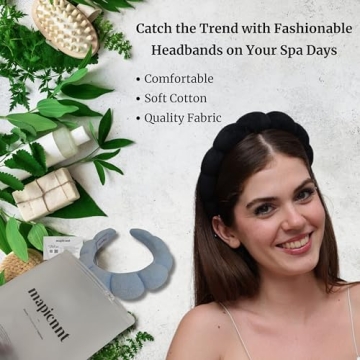 MAPICNNT Pink Spa Headband Soft Terry Towel for Skincare