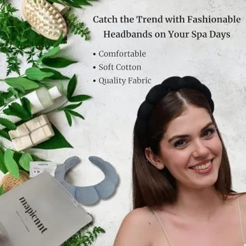 MAPICNNT Pink Spa Headband Soft Terry Towel for Skincare