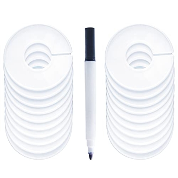 20 Pack Customizable Clothing Rack Size Dividers for Organization