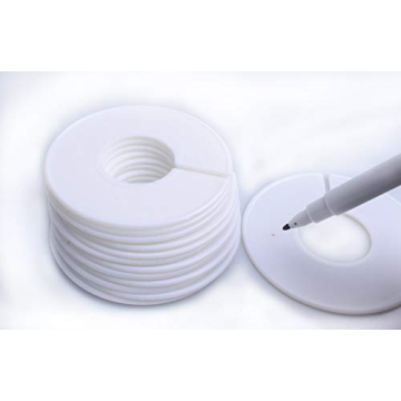 20 Pack Customizable Clothing Rack Size Dividers for Organization