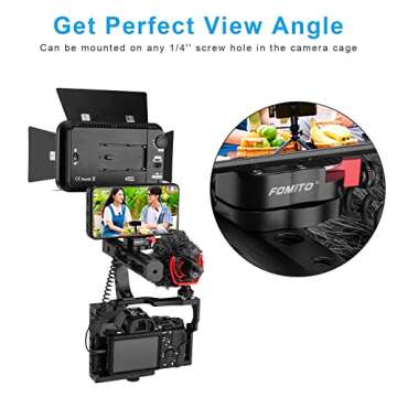 FOMITO K5 Quick Release Plate for Reliable Camera Video Monitor Setup