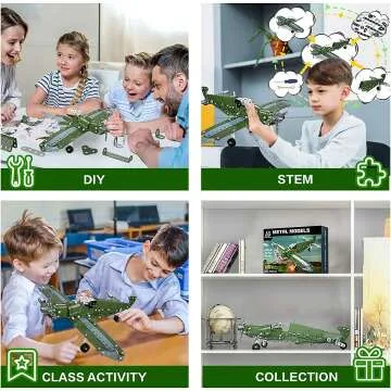 Lucky Doug Model Airplane Building Set - 258 Pieces