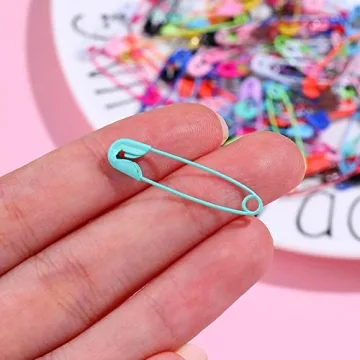 BESTCYC 400 Pcs Durable 27mm Safety Pins in 8 Colors