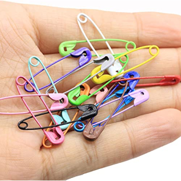 BESTCYC 400 Pcs Durable 27mm Safety Pins in 8 Colors