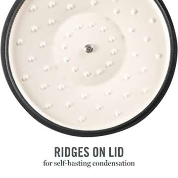 Martha Stewart Eastholm 5 QT Enamel Cast Iron Dutch Oven, Martha Blue