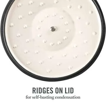 Martha Stewart Eastholm 5 QT Enamel Cast Iron Dutch Oven, Martha Blue