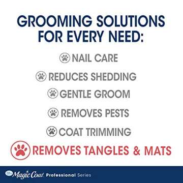 Four Paws Magic Coat Professional Series Grooming Dematting Comb for Dogs, 1 Count