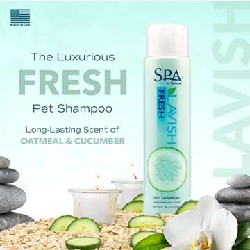 TropiClean SPA Lavish Dog Shampoo | Fresh Scented Deodorizing Dog Shampoo | Naturally Derived Salon ...
