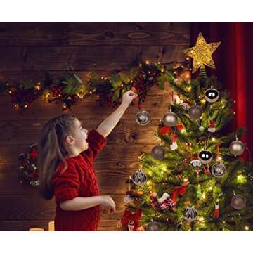 Shatterproof Brown Christmas Ball Ornaments Set of 30