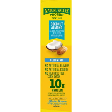 Coconut Almond Protein Granola Bars – 5 Count