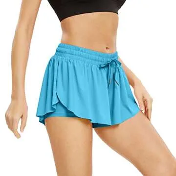 Cute Flowy Athletic Shorts for Women with Pockets