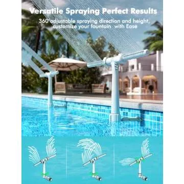 Dual Spray Fountain for Inground and Above Ground Pools