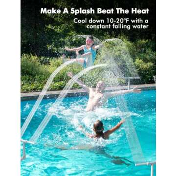 Dual Spray Fountain for Inground and Above Ground Pools