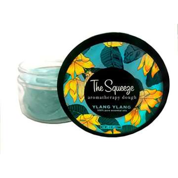 The Squeeze Aromatherapy Therapy Dough Stress Ball Made 100% Ylang Ylang Essential Oils