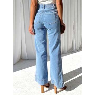 Trendy High Waisted Flare Jeans for Women