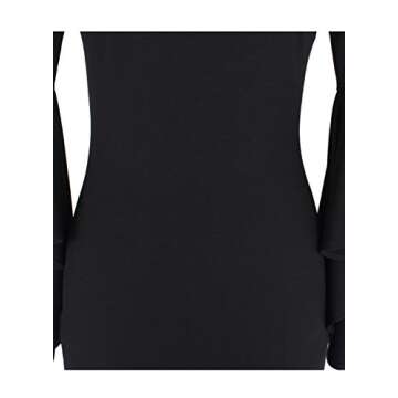 VFSHOW Ruffle Bell Sleeves Cocktail Sheath Dress