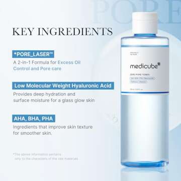 medicube Zero Pore Toner for Hydration & Pore Care